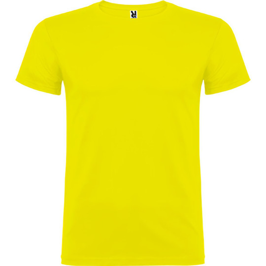 Roly CA6554 - Beagle Kurzarm-T-Shirt mit Doppeltem Rundhalsausschnitt mit Elastan