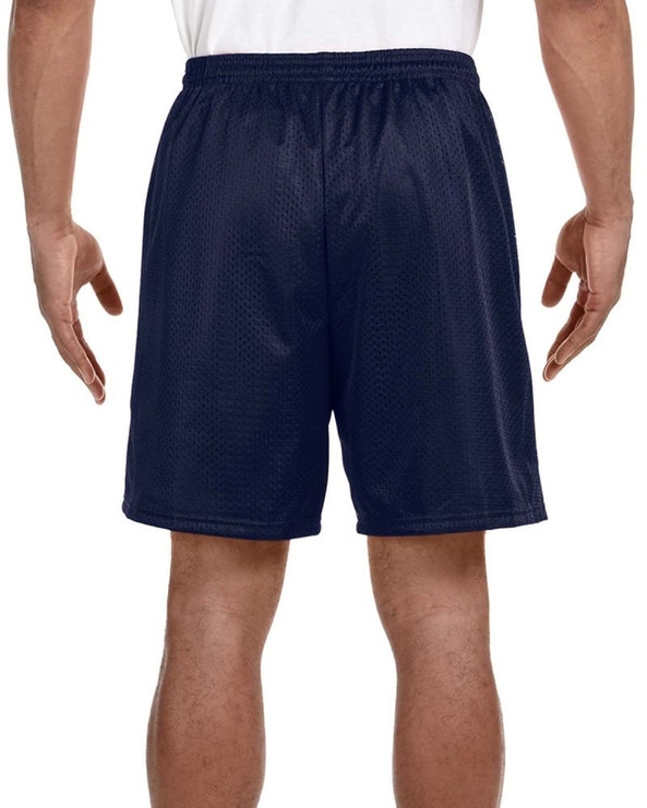 A4 N5293 - Adult 7" Inseam Lined Tricot Mesh Shorts