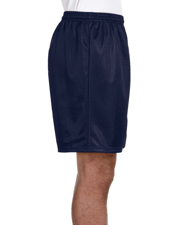 A4 N5293 - Adult 7" Inseam Lined Tricot Mesh Shorts