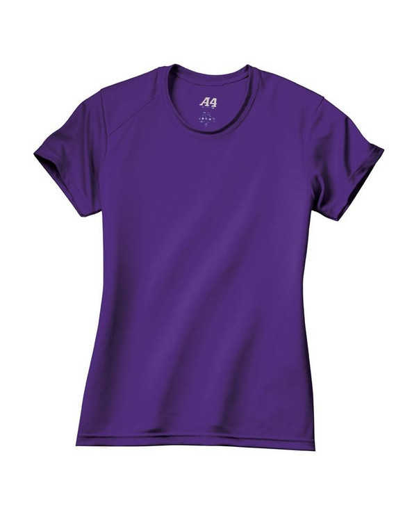 A4 NW3201 - Remera de cuello redondo de alto rendimiento para mujeres