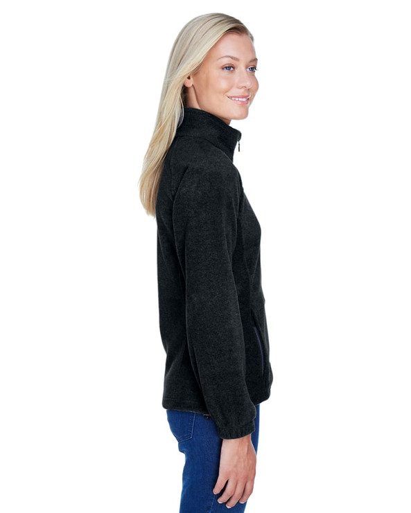 Harriton M990W - Ladies 8 oz. Full-Zip Fleece
