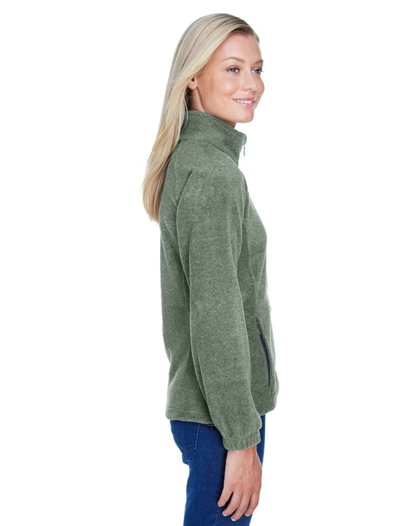 Harriton M990W - Ladies 8 oz. Full-Zip Fleece