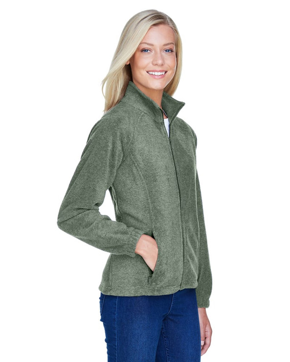 Harriton M990W - Ladies 8 oz. Full-Zip Fleece