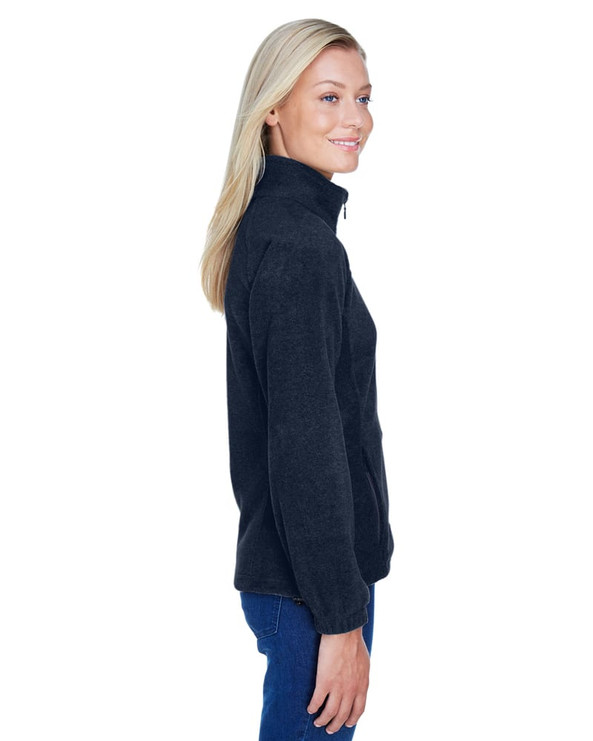 Harriton M990W - Ladies 8 oz. Full-Zip Fleece