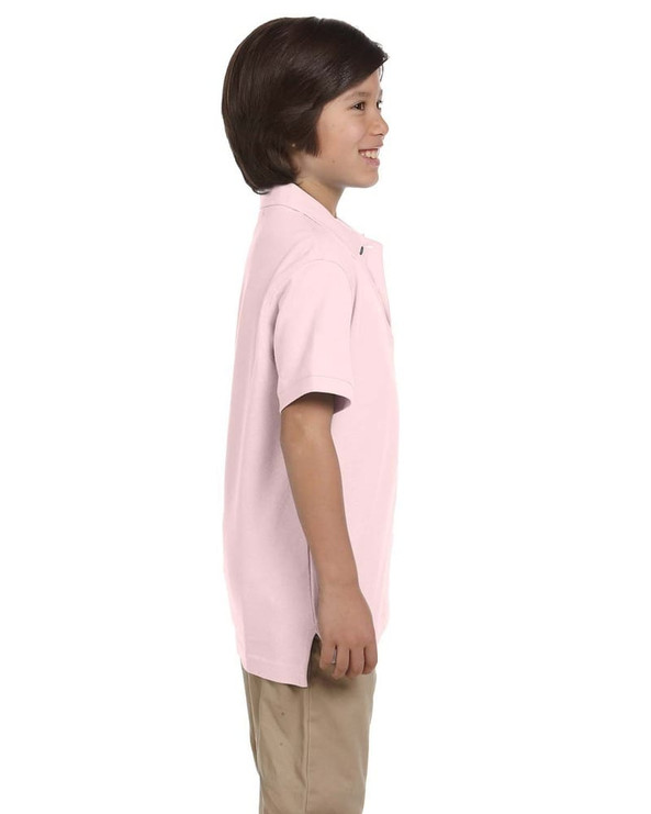 Harriton M200Y - Youth 6 oz. Ringspun Cotton Piqué Short-Sleeve Polo