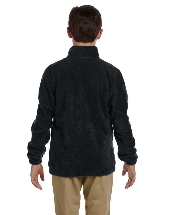 Harriton M990Y - Youth 8 oz. Full-Zip Fleece