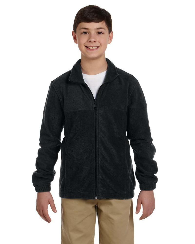 Harriton M990Y - Juvenil 8 oz. Full-Zip Fleece