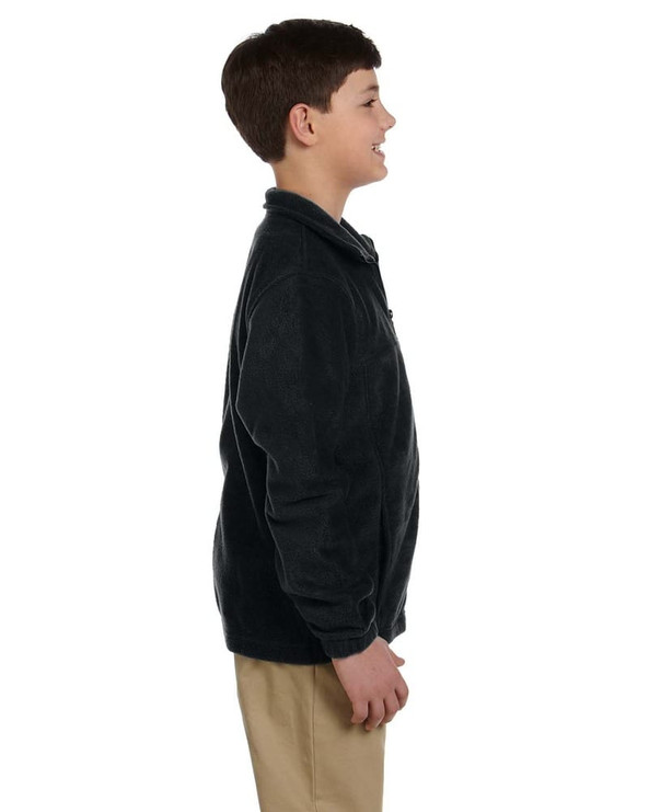 Harriton M990Y - Youth 8 oz. Full-Zip Fleece