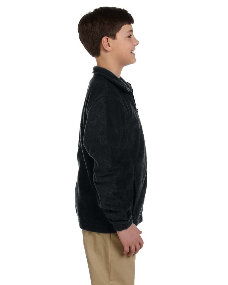 Harriton M990Y - Juvenil 8 oz. Full-Zip Fleece