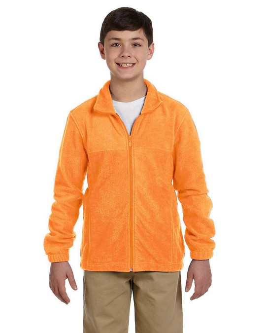 Harriton M990Y - Juvenil 8 oz. Full-Zip Fleece