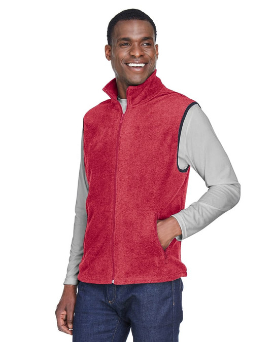 Harriton M985 - Chaleco de forro polar de 8 oz.