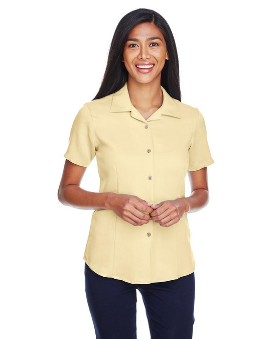 Harriton M570W - Camisa de Campamento de Cuerda Bahama para Damas