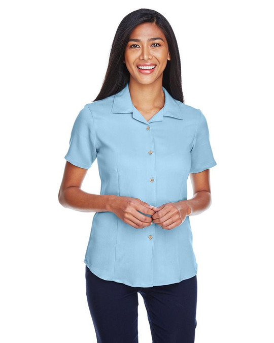Harriton M570W - Camisa de Campamento de Cuerda Bahama para Damas