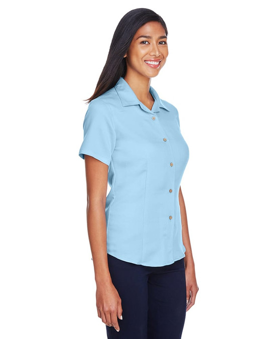 Harriton M570W - Camisa de Campamento de Cuerda Bahama para Damas
