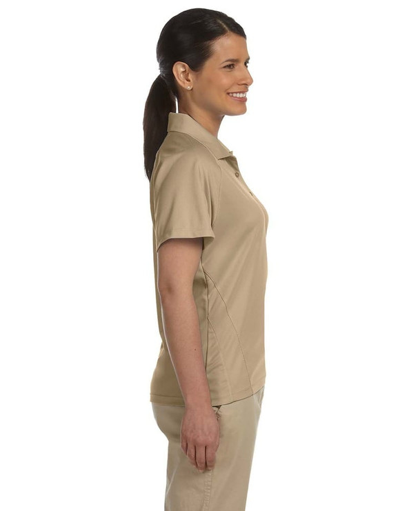 Harriton M374W - Polo con inserto de malla Polytech de 3.8 oz. para damas