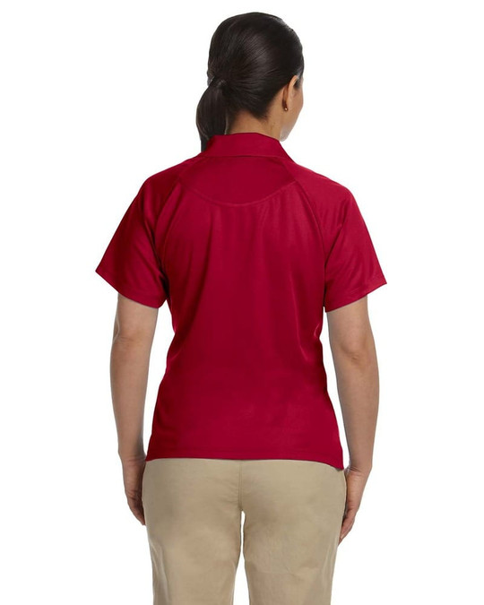 Harriton M374W - Polo con inserto de malla Polytech de 3.8 oz. para damas