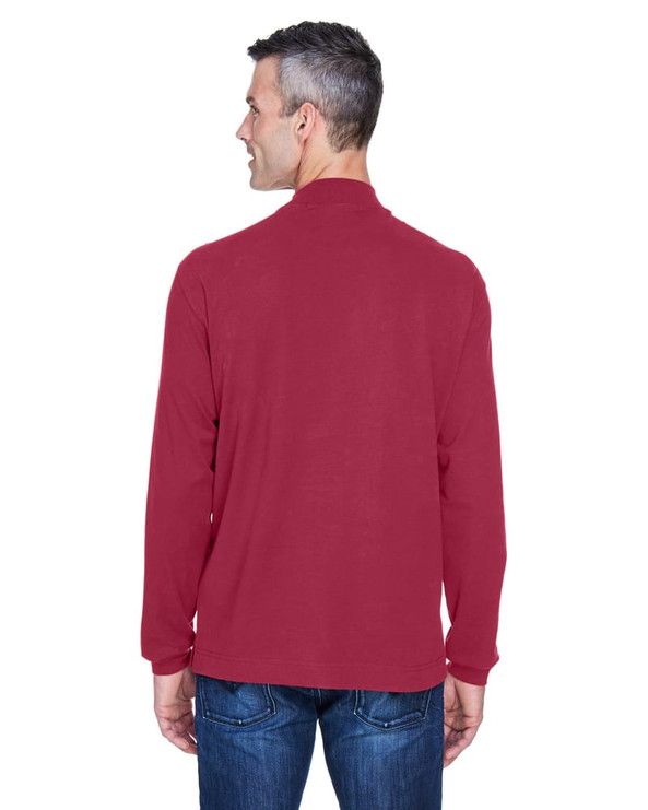 Devon & Jones D420 - Sueded Cotton Jersey Mock Turtleneck