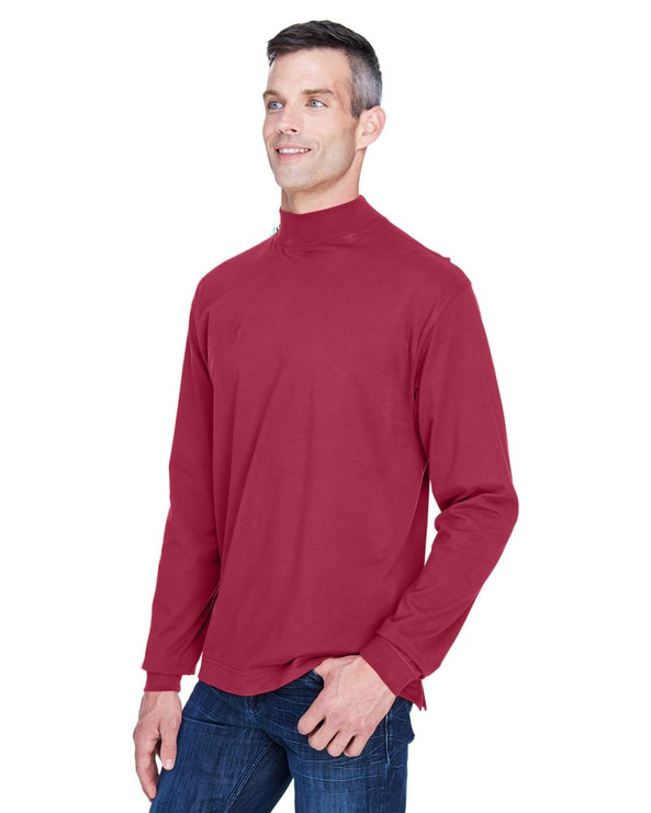 Devon & Jones D420 - Sueded Cotton Jersey Mock Turtleneck