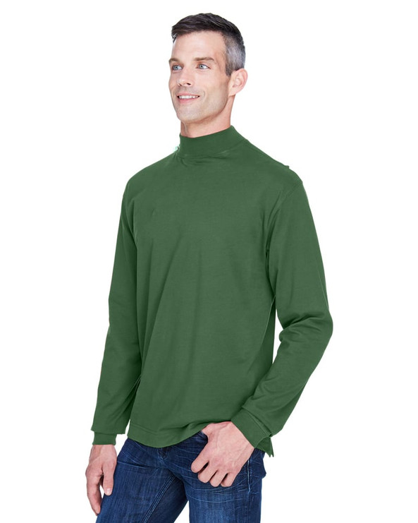 Devon & Jones D420 - Sueded Cotton Jersey Mock Turtleneck