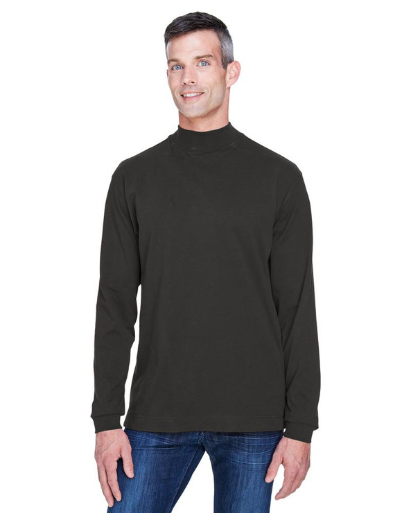 Devon & Jones D420 - Sueded Cotton Jersey Mock Turtleneck
