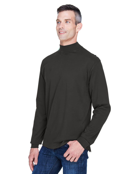 Devon & Jones D420 - Sueded Cotton Jersey Mock Turtleneck
