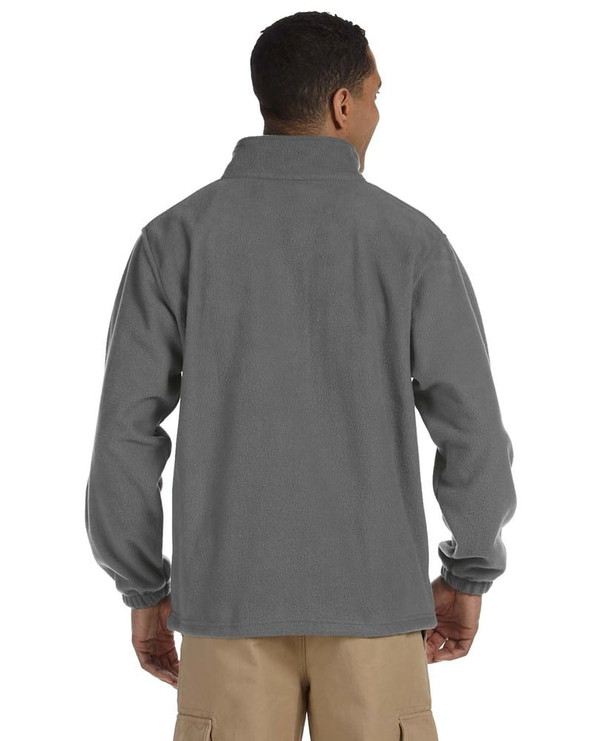 Harriton M990T - Men's Tall 8oz. Full-Zip Fleece
