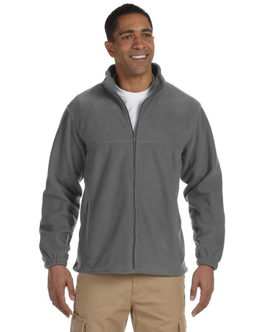 Harriton M990T - Men's Tall 8oz. Full-Zip Fleece