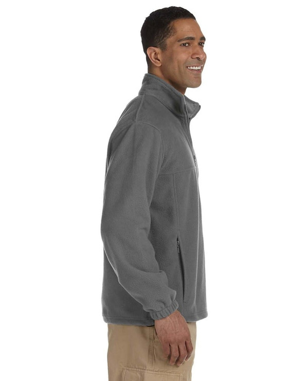 Harriton M990T - Men's Tall 8oz. Full-Zip Fleece