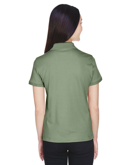 Devon & Jones D140SW - Polo Interlock Perfecto de Pima Sólido para Damas
