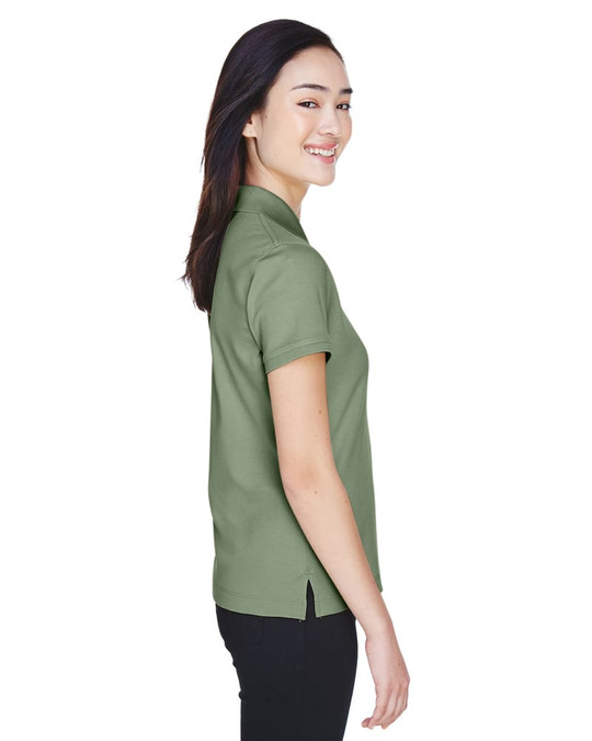 Devon & Jones D140SW - Polo Interlock Perfecto de Pima Sólido para Damas