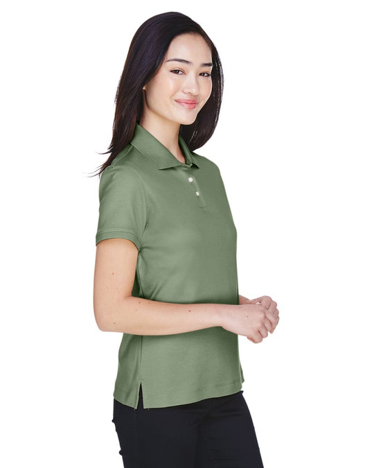 Devon & Jones D140SW - Polo Interlock Perfecto de Pima Sólido para Damas