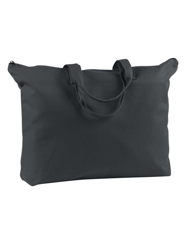 BAGedge BE009 - 12 oz. Canvas Zippered Book Tote