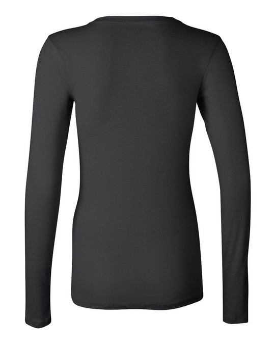 Bella+Canvas 8751 - Camiseta de Manga Larga Sheer Mini Rib