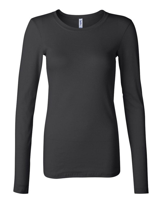 Bella+Canvas 8751 - Camiseta de Manga Larga Sheer Mini Rib