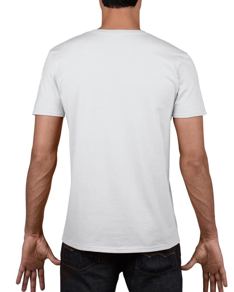 Gildan GN646 - V-ringad T-shirt herr 100% bomull