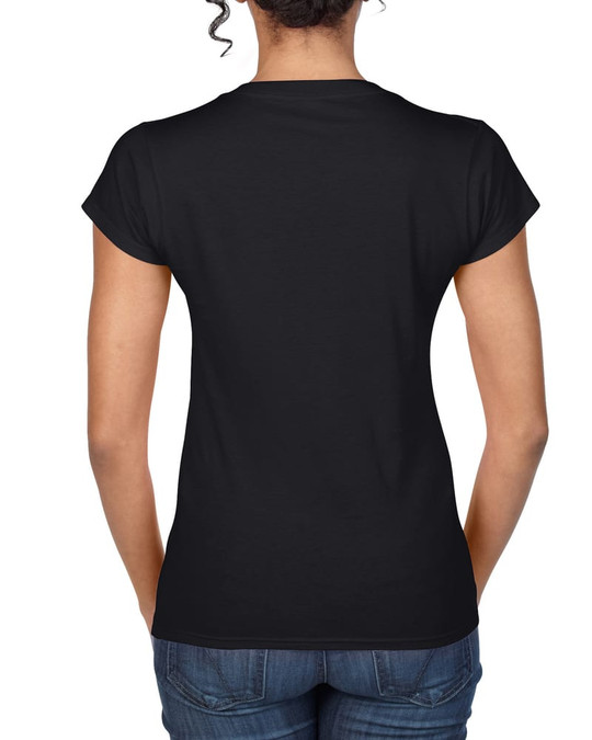Gildan GN647 - T-Shirt da Donna con Collo a V