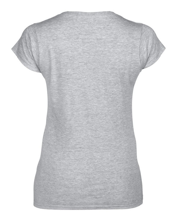 Gildan GN647 - T-Shirt Femme Col V 100% Coton