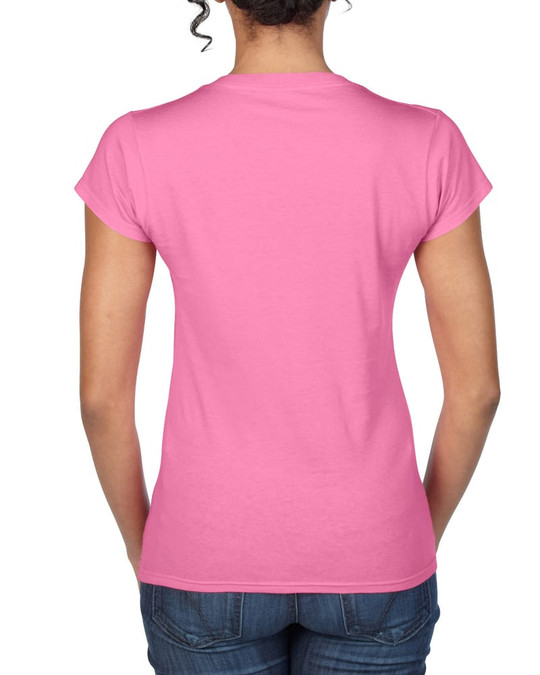Gildan GN647 - Damen T-Shirt mit V-Ausschnitt aus 100% Baumwolle