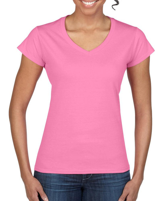 Gildan GN647 - Damen T-Shirt mit V-Ausschnitt aus 100% Baumwolle
