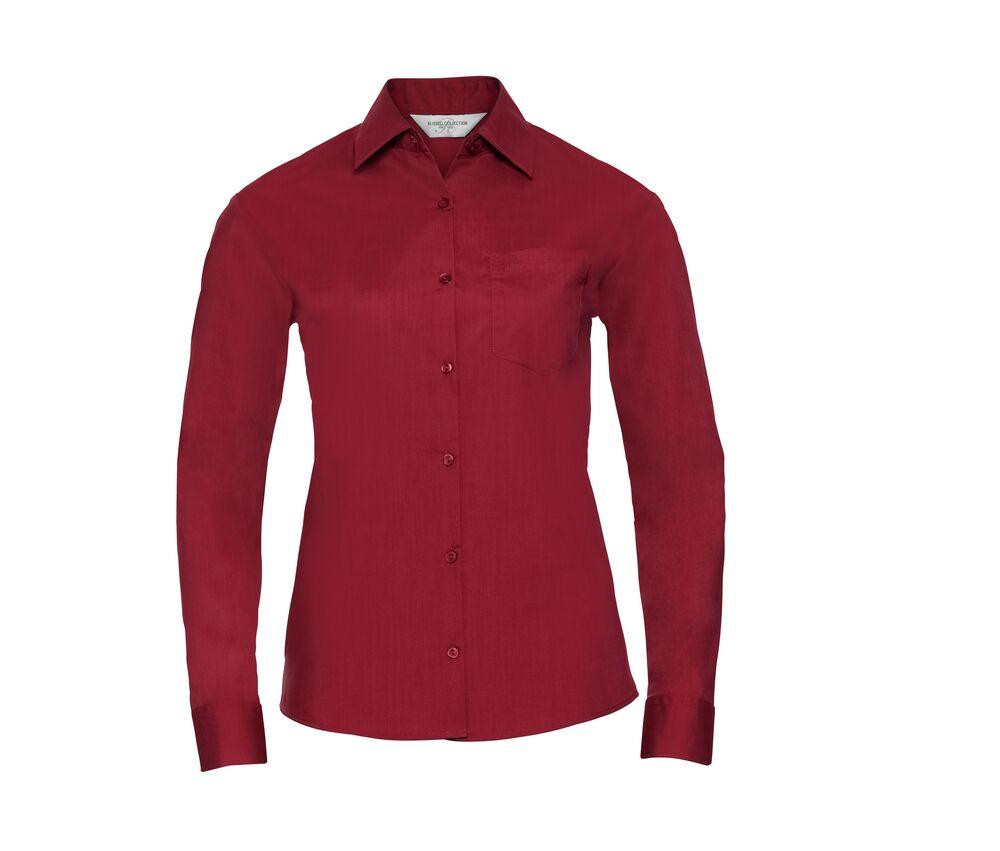 Russell Collection JZ34F - Camicia Popeline Donna