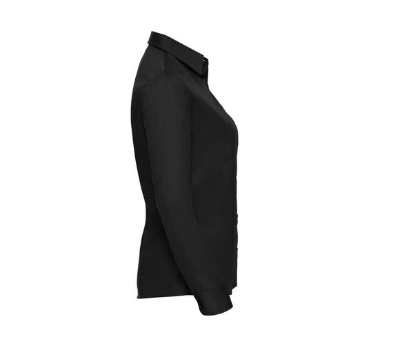 Russell Collection JZ36F - Ladies' Long Sleeve Pure Cotton Easy Care Poplin Shirt