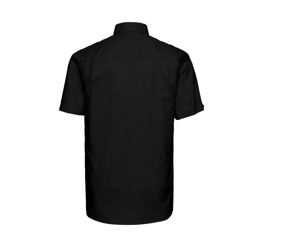 Russell Collection JZ933 - Chemise Manche Courte Homme Oxford Coton