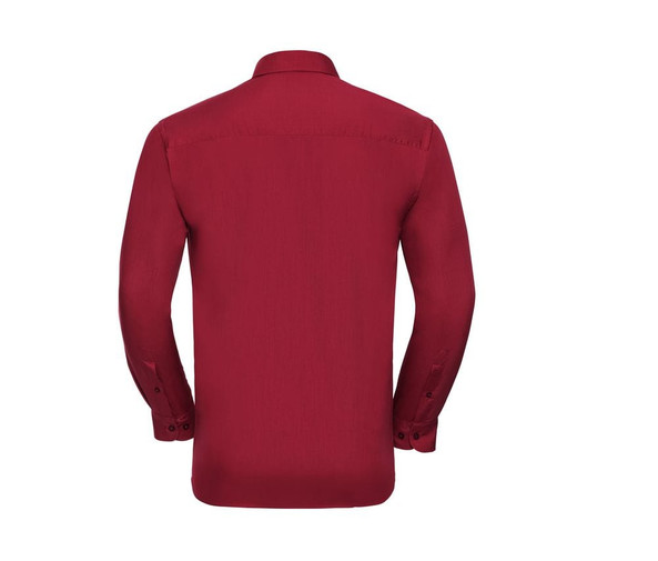 Russell Collection JZ934 - Men's Long Sleeve Polycotton Easy Care Poplin Shirt