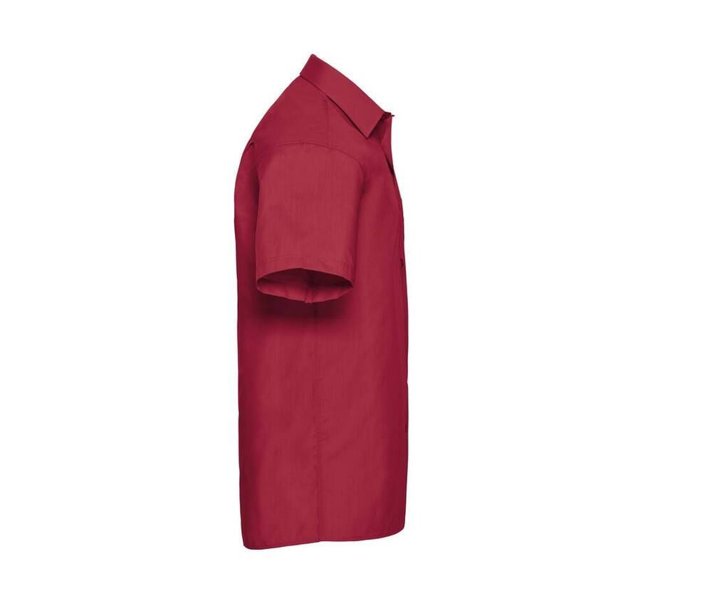 Russell Collection JZ935 - Lyhythihainen polycotton Easy Care popliinipaita