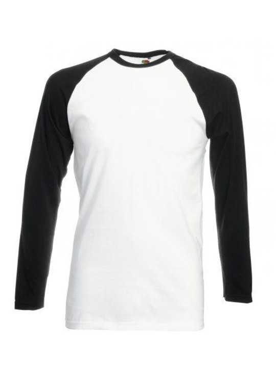 Fruit of the Loom SC238 - Baseball Longsleeve T-Shirt