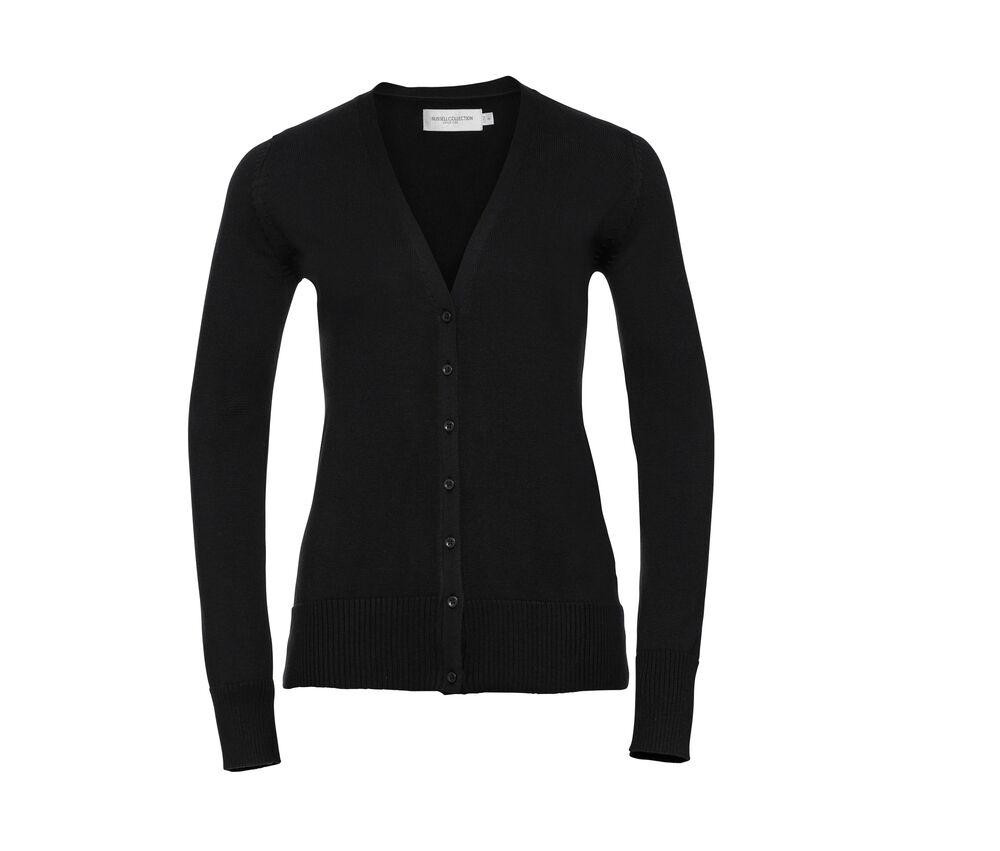 Russell Collection JZ715 - Ladies' V-Neck Knitted Cardigan