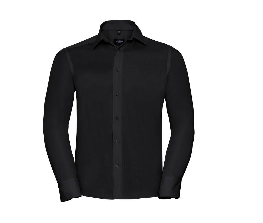 Russell Collection JZ958 - Camicia da uomo a maniche lunghe su misura Ultimate Non Iron