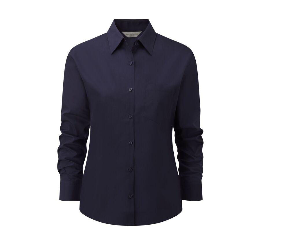 Russell Collection JZ34F - Camicia Popeline Donna