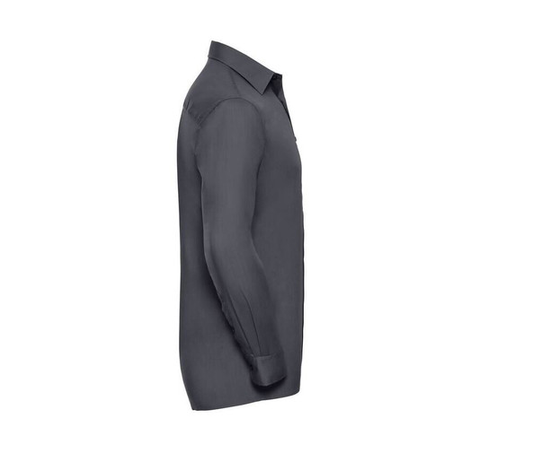 Russell Collection JZ934 - Pflegeleichtes Langarm Hemd Herren Poplin