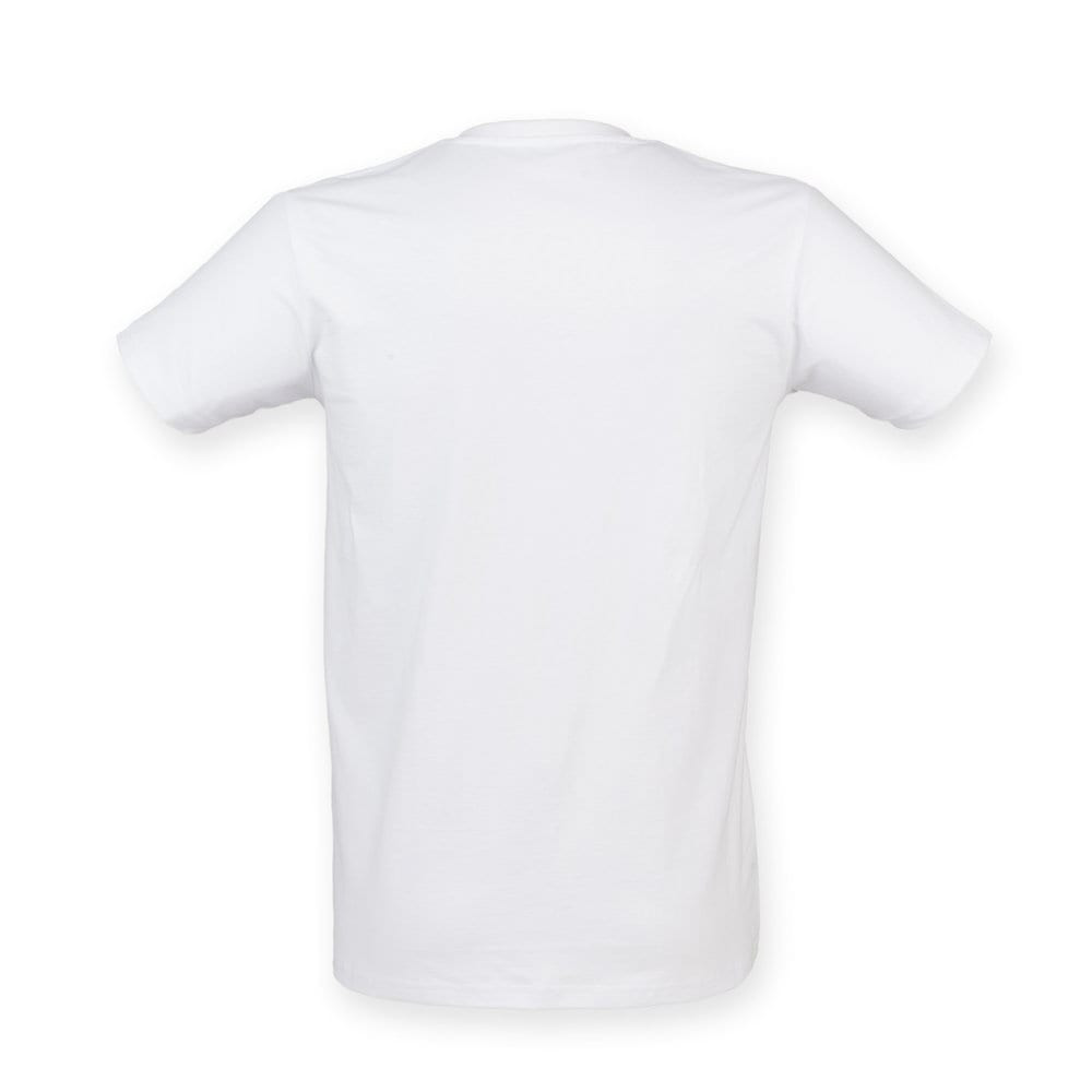 Skinnifit SF122 - Herren Stretch Cotton V-Ausschnitt T-Shirt